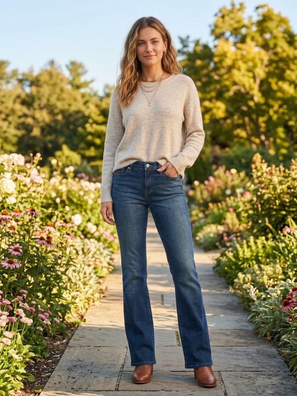 Lucky Brand Lolita Dark Blue Bootcut Jeans